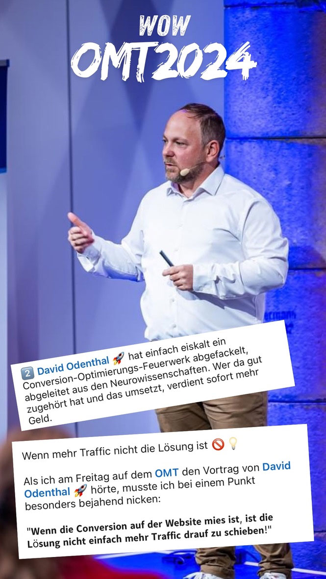 Social Media Reaktionen auf David Odenthal beim OMT 2024