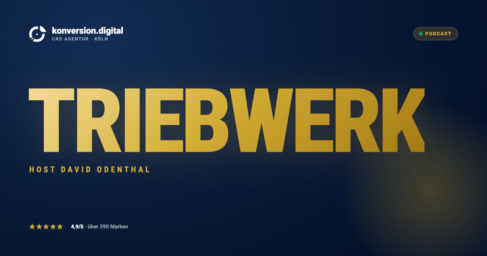 TRIEBWERK Podcast, Host David Odenthal